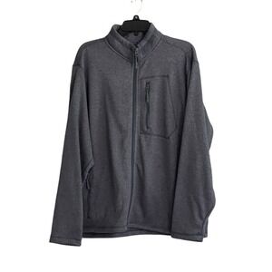 NWT MEN RIDGECUT TOUGHWEAR  LARGE FULL ZIP SWEATER FLEECE JACKET UTILITY
